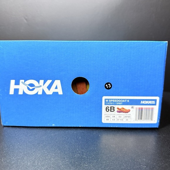Hoka One One Speedgoat 6 Shoes Sherbet Beet Root orange Womens Sz 6 B Sneakers - Picture 13 of 16